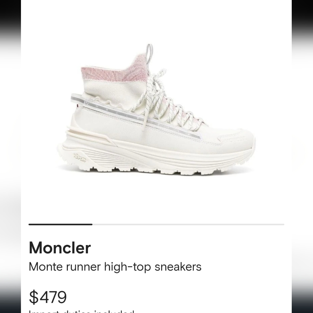 Moncler Monte runner high top sneakers